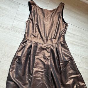 Boden Shimmering Brown Midi Dress